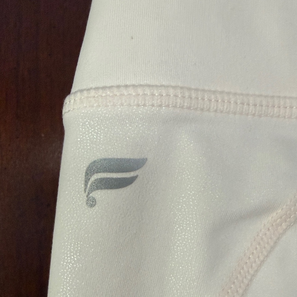 Fabletics Light Pink High Waisted Leggings XS Shimmer Activewear - Picture 2 of 5
